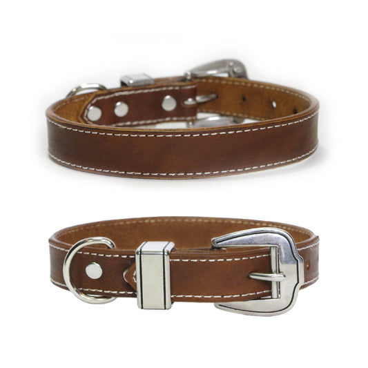 Classic Brown Dog Collar