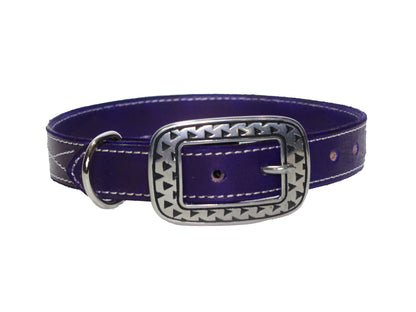 Purple Dog Collar - Custom Name